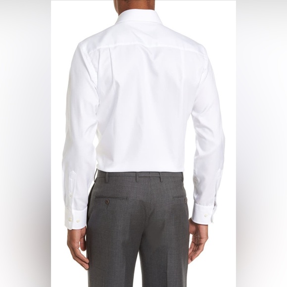 David Donahue Trim Fit Royal Oxford Dress Shirt NWOT - Picture 2 of 5